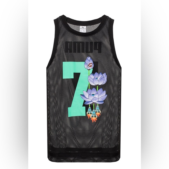 NWT Sue Tsai Puma black jersey d leggings coord matching set Small - Picture 3 of 9